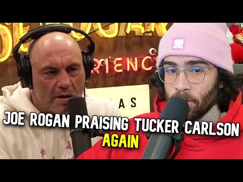 Thumbnail for Joe Rogan Simping for Tucker Carlson Again | Hasanabi Reacts