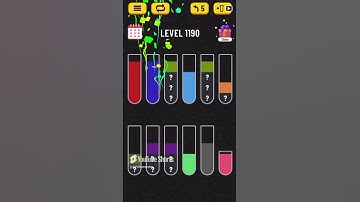 Water Sort puzzle level 1190 | AYU Gamester #shorts