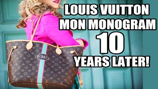 LOUIS VUITTON MON MONOGRAM NEVERFULL 10 YEAR REVIEW 