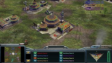 Command & Conquer Generals Zero Hour - The Great Resistance - China Ally Perspective Fast Forward