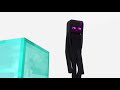 Endergirl nabs a diamond block