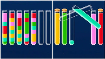 Water Sort Puzzle Walkthrough 71,  ios Gameplay Simulator Think Brain Android Games