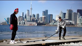 Pavel Barber and Zac Bell Make Trick Shots Around Iconic Toronto Locations