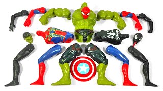 Merakit Mainan Spider-Man vs Venom Miles Morales vs Hulk Smash Avengers Superhero Toys