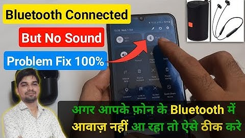 Bluetooth connect hone ke bad awaaz nahin a raha | Bluetooth headphones connected but no sound