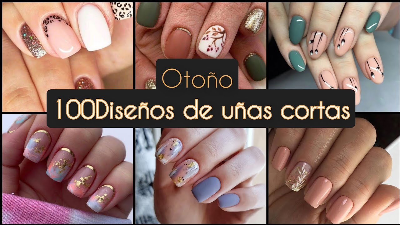 DISEÑOS DE UÑAS CORTAS 2021 OTOÑO #NAILSSHORTS2021-2022 #TRENDYNAILS #NAILSFALL #UÑASCORTAS2021-2022