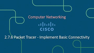 2.7.6 Packet Tracer - Implement Basic Connectivity