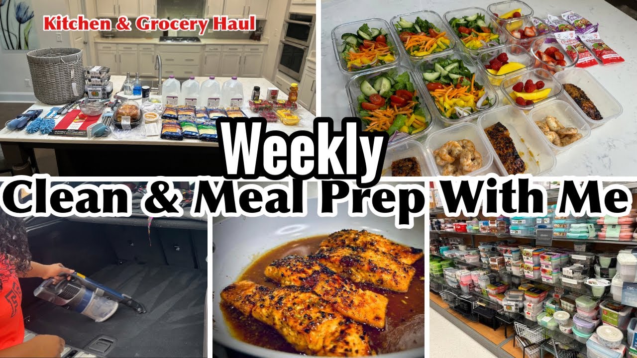 WEEKLY CLEAN & MEAL PREP WITH ME| CLEAN & SHOP WITH ME|EXTREME CLEANING MOTIVATION