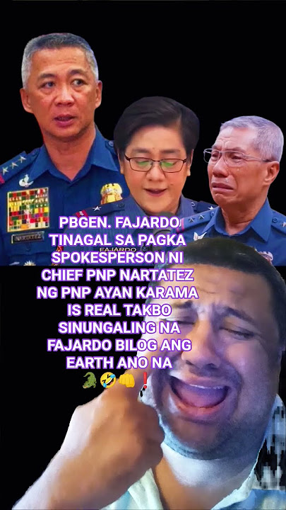 FAJARDO TINAGAL AS PNP SPOKESPERSON❗#duterte #vpsara #ofwlife #philippines