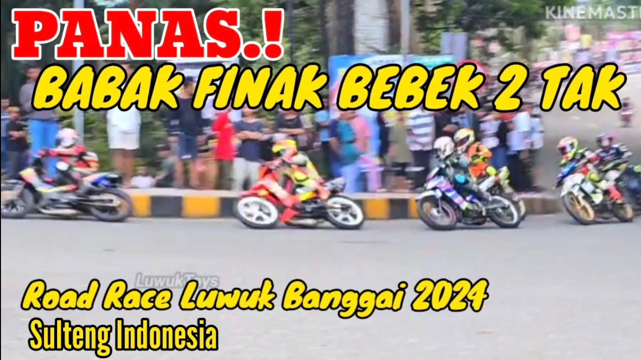 SERU.! BABAK FINAL ROAD RACE LUWUK BANGGAI 2024#viralvideo #fyp #tiktokvideo #balapmotor #roadrace