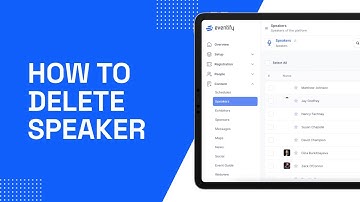 Eventify - How to Delete Speaker