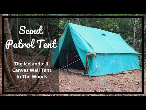 Scout Canvas Patrol Tent - Blacks Of Greenock Icelandic II - Canvas Wall Tent in the Woods