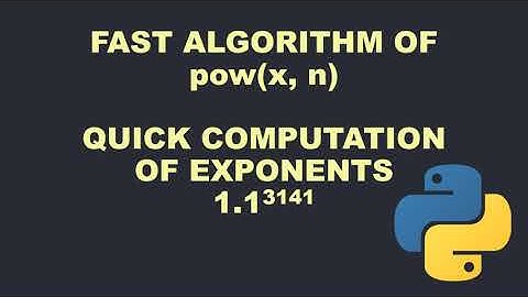 DSA Interview | Implement Power Function | Python DSA Interview Revision Series