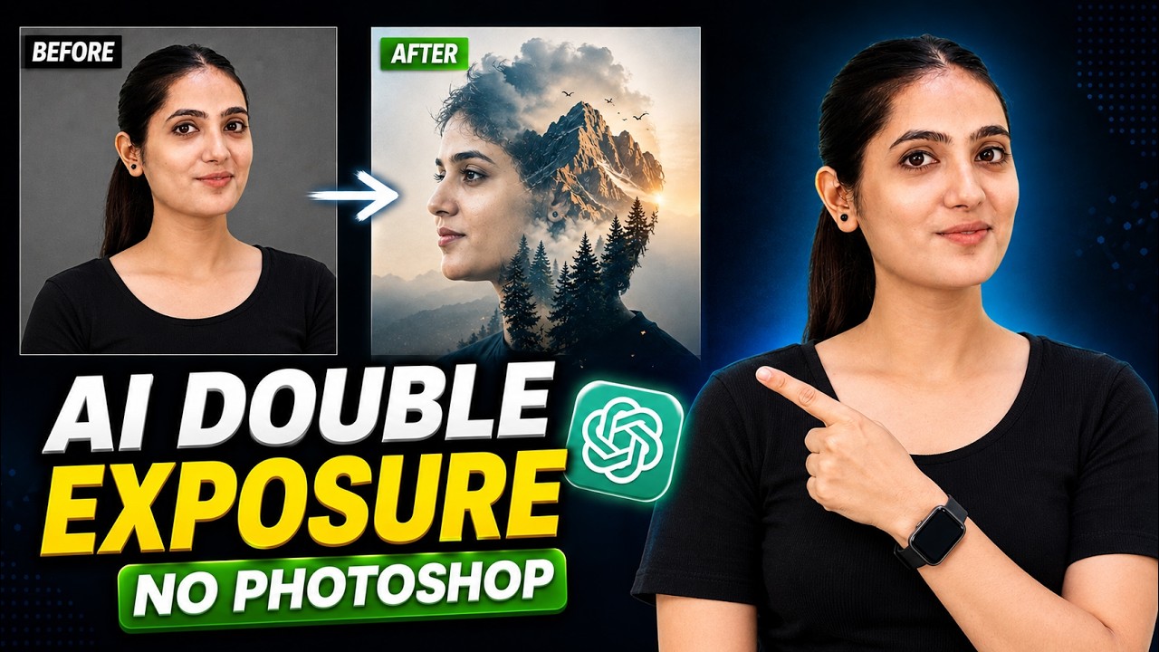How I Made This Double Exposure Photo in ChatGPT in Seconds!