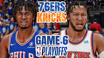 76ERS vs KNICKS GAME 6 - 2024 NBA PLAYOFFS - NBA 2K24 (PS5) [4K UHD]