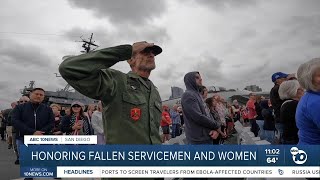 Thousands gather aboard USS Midway to honor fallen service members on Memorial Day