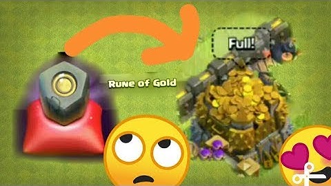 RUNE OF GOLD ,HOW TO USE RUNE OF GOLD?. WHAT HAPPENS IF YOU USE RUNE OF GOLD? IN CLASH OF CLANS.