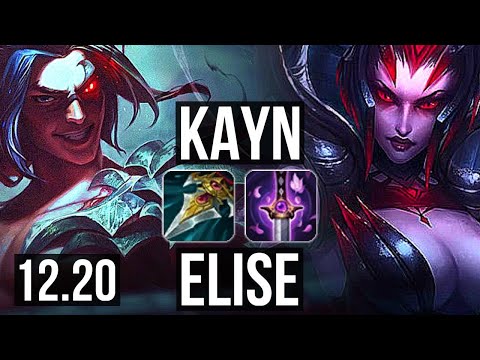 KAYN vs ELISE (JNG) | 17/1/3, 69 winrate, Legendary | KR Diamond | 12.20