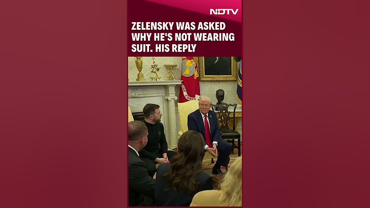 Zelensky Suit Question | Zelensky Was Asked Why He's Not Wearing Suit. His Reply | Trump Zelensky