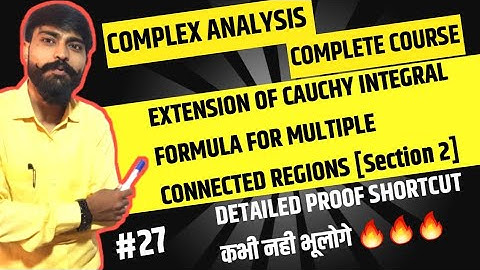 Extension of Cauchy integral formula Msc maths 1st sem complex analysis #mscmath #iitjam #csirnet