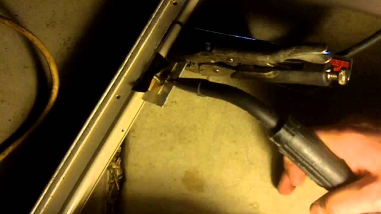 welding fill in hole - YouTube