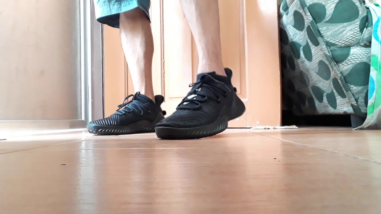 adidas alphabounce trainer on feet