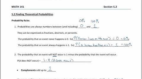Math 141 Section 5.2 (Part 1)
