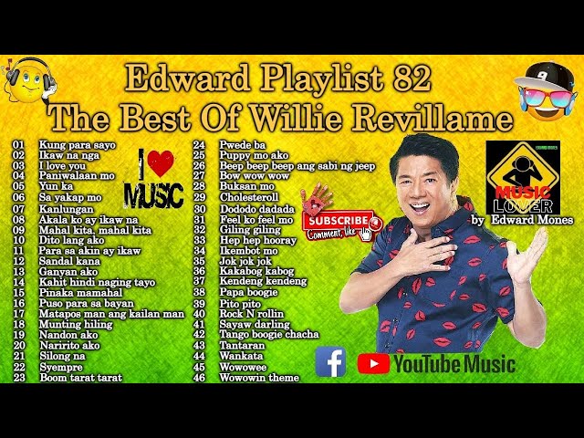 Edward Playlist 82 The Best Of Willie Revillame | Willie Revillame Nonstop #edwardmonesplaylist class=