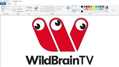 How to draw the WildBrainTV logo using MS Paint | How to draw on your computer