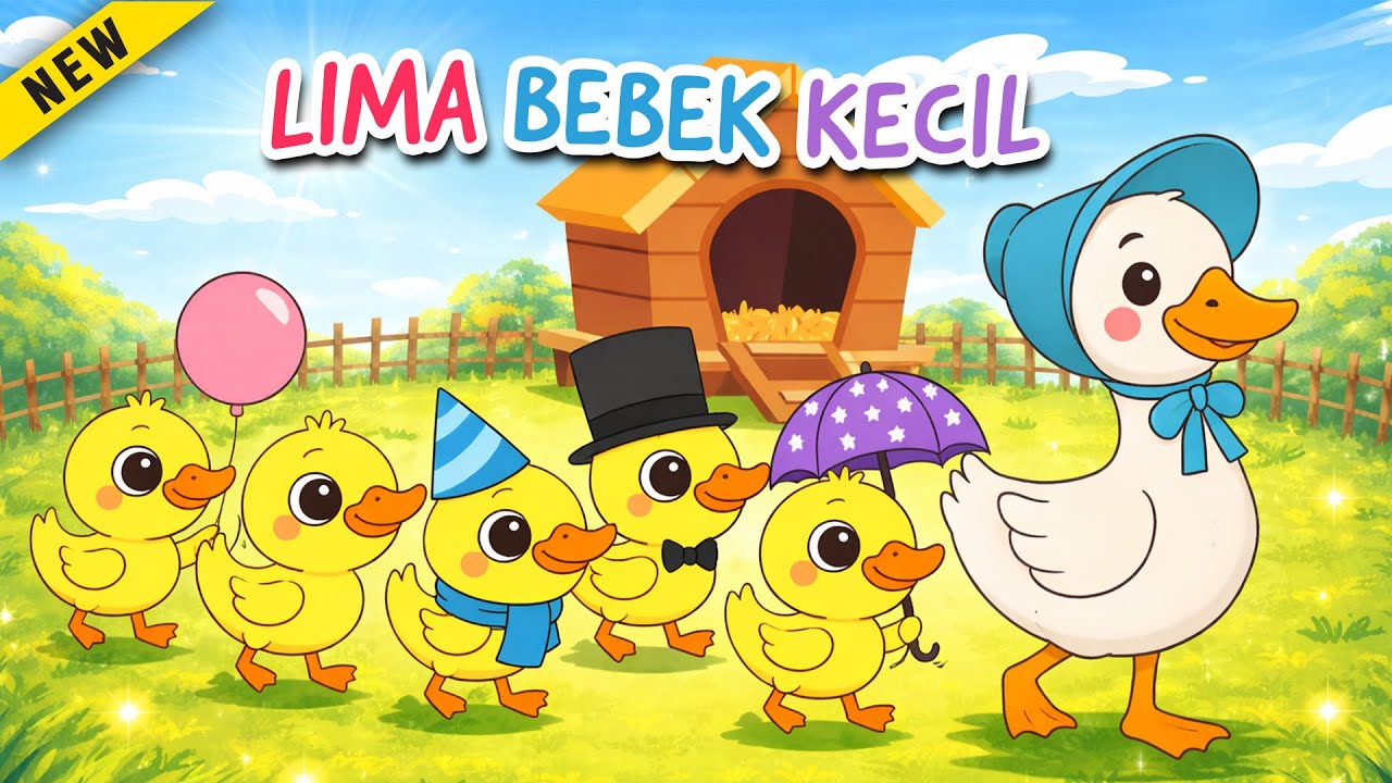 Lagu Anak Anak - LIMA BEBEK KECIL - Lagu Anak & Balita Terbaru Populer
