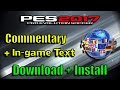 [PES 2017] Language Pack + Commentary (Download and install)