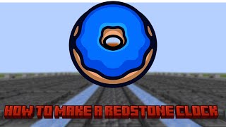 How to make a redstone Clock(DonutSMP) How To Build A Fast Clock
