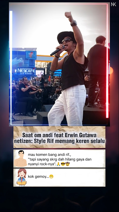 Saat Andi Rif Tampil Bareng Erwin Gutawa, Gaya Rock-nya Masih Keren Banget! 🔥🎸 #musikindonesia