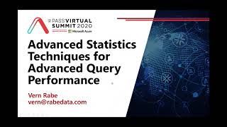 Statistics Techniques Can Fix Tough Performance Issues - Vern Rabe