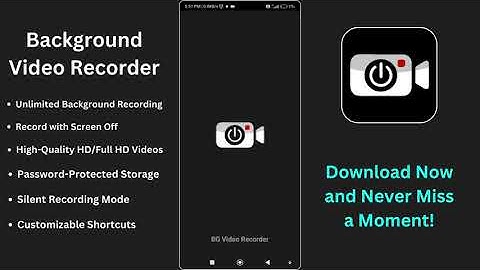 Best Background Video Recorder App | Easy, Secure, and High-Quality Videos | Record Unlimited