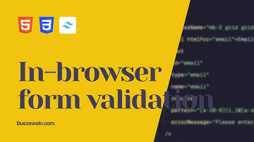 HTML and CSS-only Form Validation