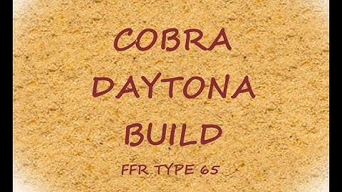 Cobra Daytona Build-Wheels finally arrived, Video 124