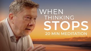 Step Back from Thought with This 20 Minute Meditation  Eckhart Tolle