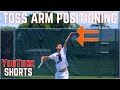 Toss Arm Positioning | 3 Correct Ways &amp; What to Avoid | YouTube Shorts
