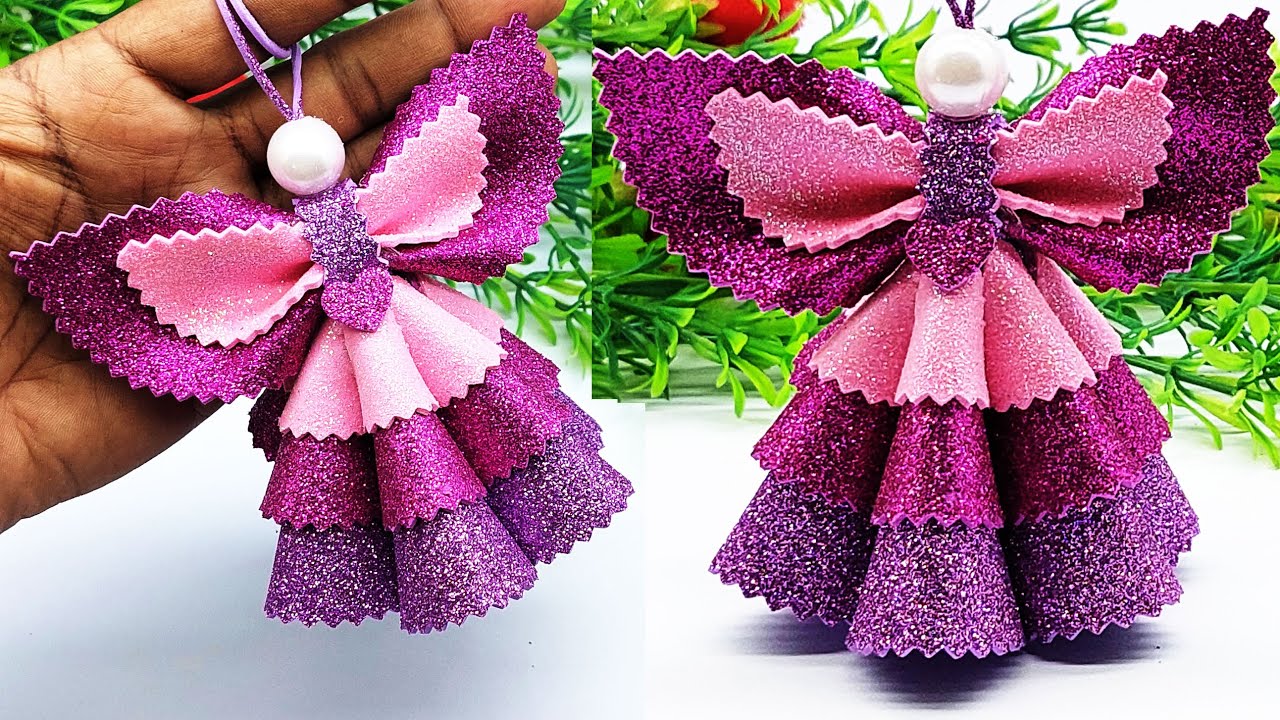 How to make a paper angel - Christmas tree decorations 