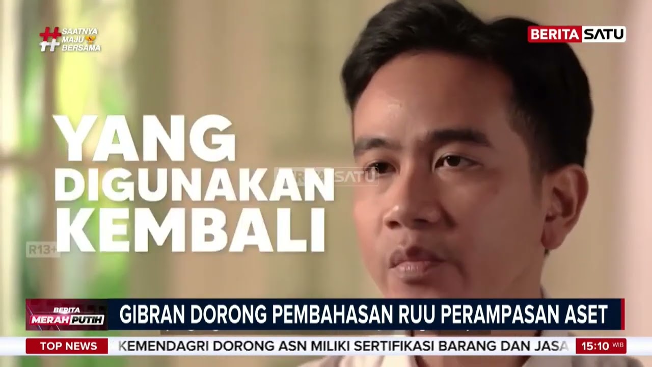 Gibran Dorong RUU Perampasan Aset: Koruptor Harus Dimiskinkan, Negara Harus Untung! #beritasatu