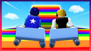 🌈 KART ARABALARLA YARIŞ YAPTIK 😄 Roblox Ride a Cart Simulator