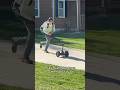 New feller gone learn on the Segway yard work style. #landscaping #lawncare #bluecollar