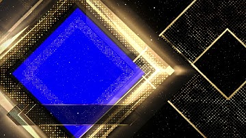 Glittering Moving Golden Frames with BLUE-GREEN Chroma Key in 4K Quality | FREE TO USE | iforEdits
