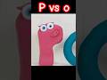 Alphabet Lore but in Clay - 🅿 vs 🅾 #shorts