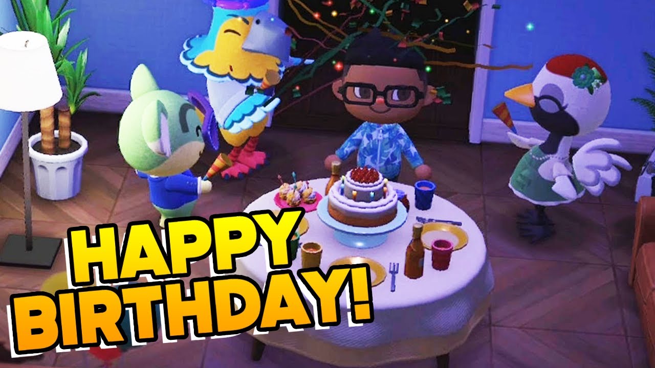 I Had Two Birthday Parties! Animal Crossing New Horizons YouTube