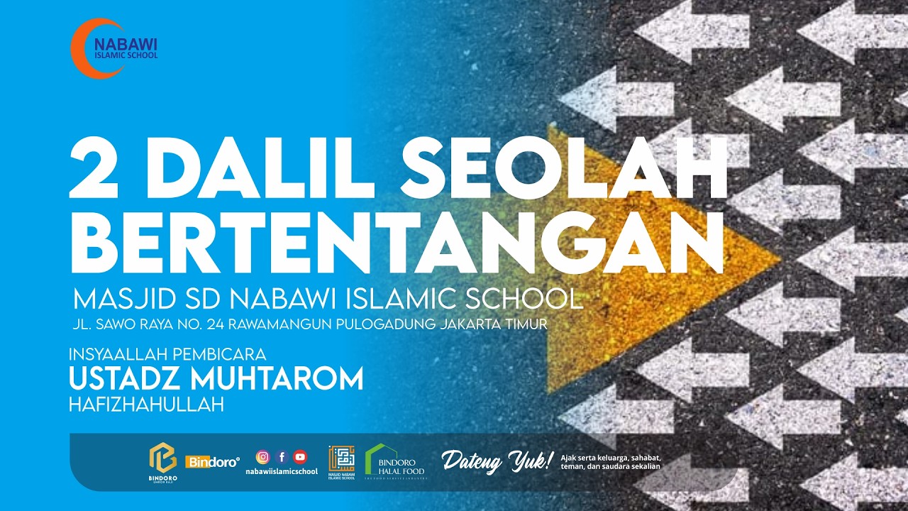 Kajian 11 Ramadhan NIS 01 03 2026 I 2 Dalil Seolah Bertentangan I Ustadz Muhtarom Hafizhahullah