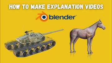 How to make transparent explanation videos in Blender