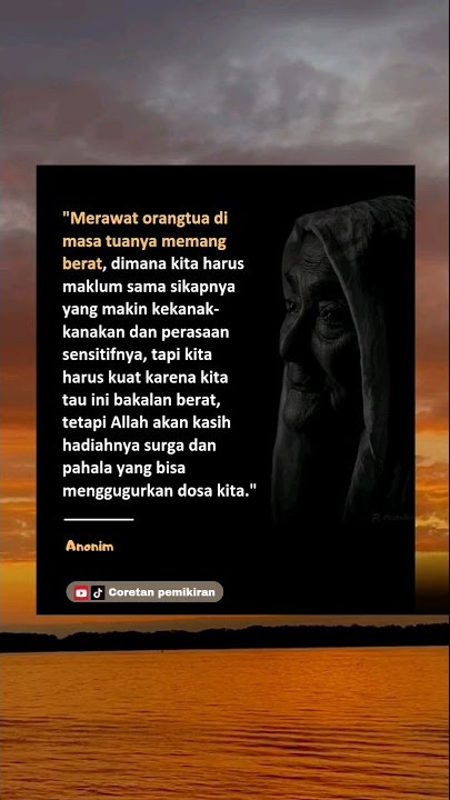 Sabar merawat orangtua #coretanpemikiran #ibu