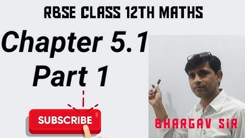 RBSE CLASS 12th MATHS CHAPTER 5/INVERSE MATRIX & LINEAR EQUATION/BASIC /EXERCISE 5.1 /Q 1 To 3